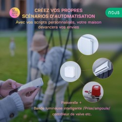 NOUS E6 - Termostato LCD temperatura y humedad Zigbee 3.0