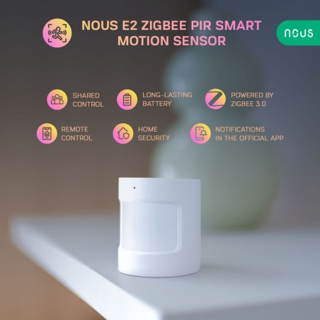 NOUS E2 - Zigbee 3.0 PIR Motion Detector