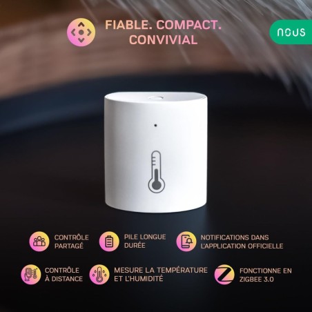 NOUS E5 - Detector de temperatura y humedad Zigbee 3.0
