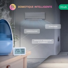 NOUS E6 - Thermostat LCD température et humidité Zigbee 3.0