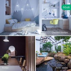 NOUS E6 - Thermostat LCD température et humidité Zigbee 3.0