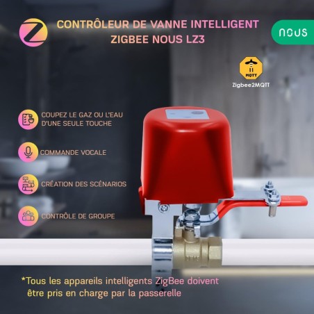 NOUS E6 - Termostato LCD temperatura e umidità Zigbee 3.0