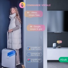 NOUS E6 - Thermostat LCD temperature and humidity Zigbee 3.0