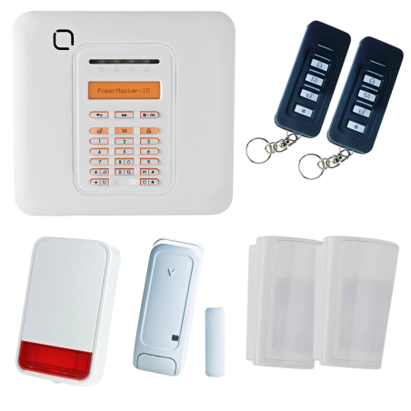 PowerMaster10 - Pack allarme Visonic casa con sirena da esterno
