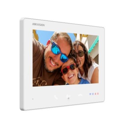 Hikvision DS-KH7300EY-WTE2 - Moniteur vidéo portier intérieur wifi IP 2 fils blanc