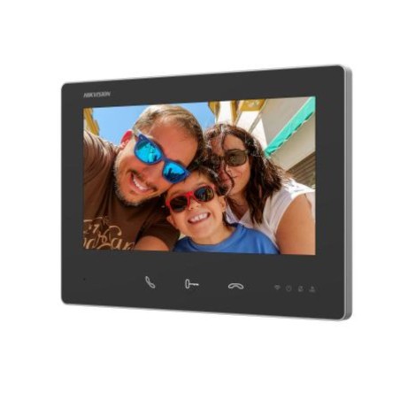Hikvision DS-KH7300EY-WTE2 - Videocitofono IP WiFi per Interni a 2 Fili Nero