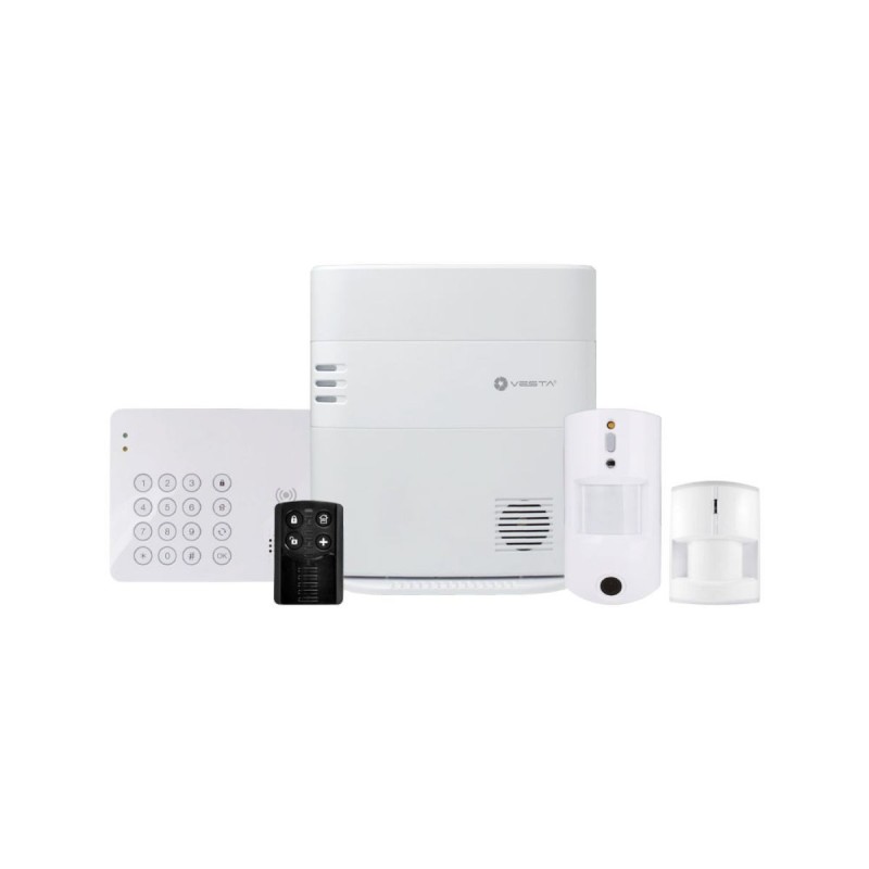 Vesta kit HSGW-G8-4G-F1-868-ZW-DT-18 - Pack centrale alarme vesta sans fil 4G 5 accessoires