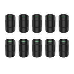 Ajax MOTIONPROTECT - Set de 10 detectores PIR negro