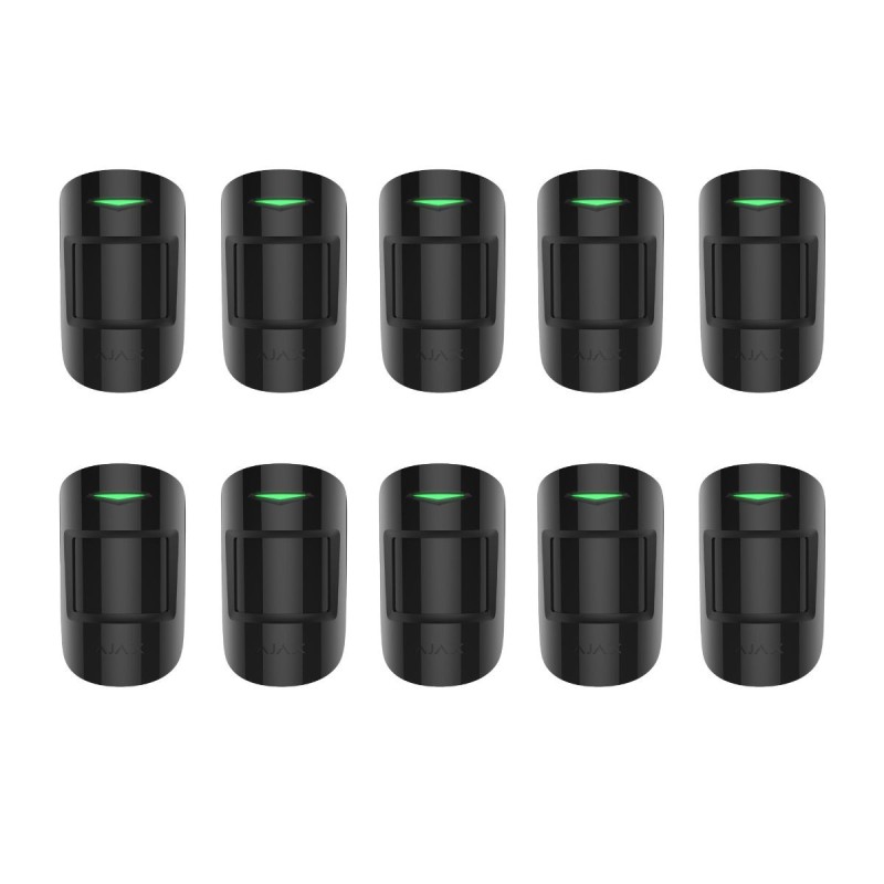 Ajax MOTIONPROTECT - Set of 10 PIR detectors black Ajax MOTIONPROTECT - Set of 10 PIR detectors black