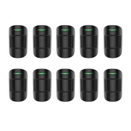 Ajax MOTIONPROTECT - Set de 10 detectores PIR negro