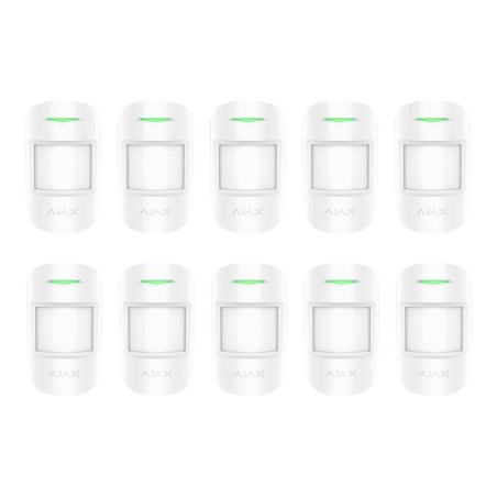 Ajax MOTIONPROTECT - Packung mit 10 weißen PIR-Meldern