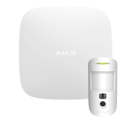 Ajax Hub 2 PLUS - Kit di allarme Ajax Hub2 Plus MotionCam Bianco