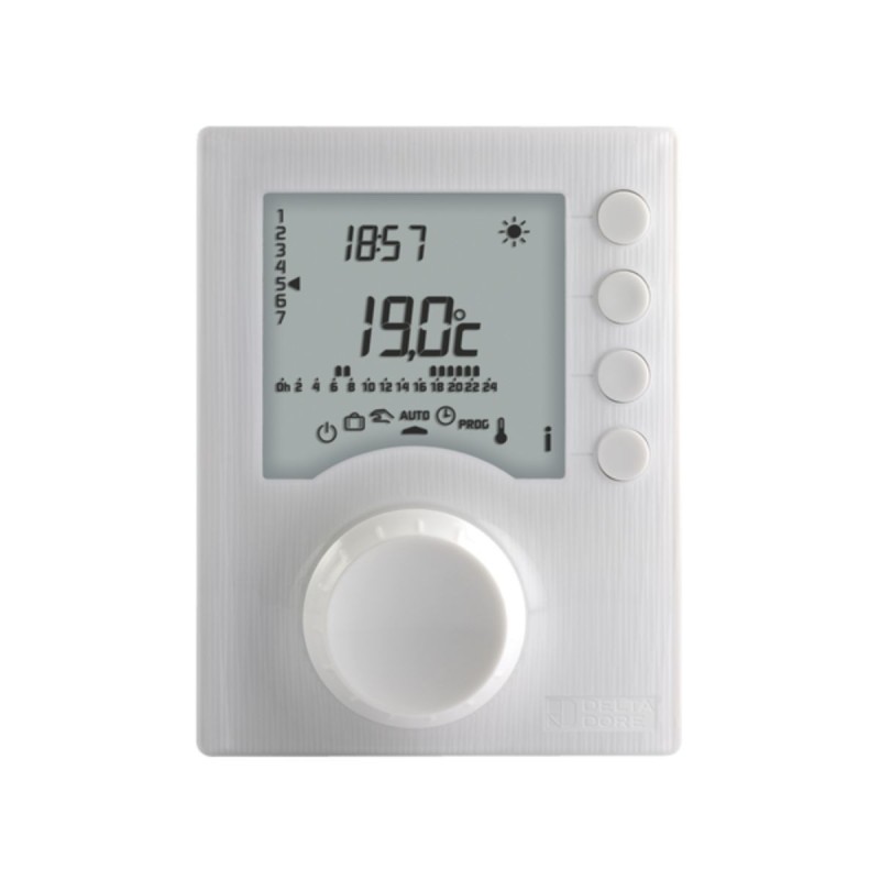 Delta Dore 6053006 - Tybox 1127 Cronotermostato Cablato per Riscaldamento Acqua Calda Delta Dore 6053006 - Tybox 1127 Cronotermostato Cablato per Riscaldamento Acqua Calda