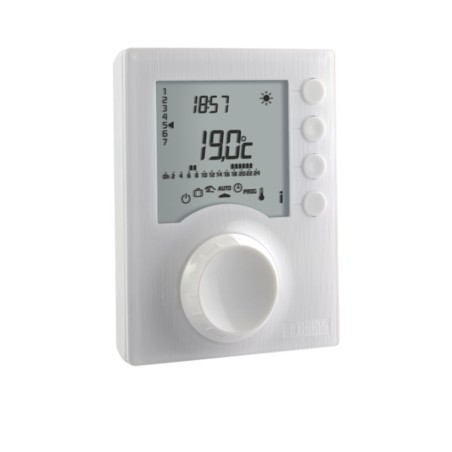 Delta Dore 6053006 - Tybox 1127 Termostato programable con cable para calefacción de agua caliente