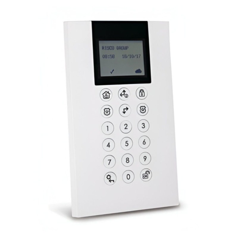RISCO RW432KPP802A - Teclado de alarma LCD inalámbrico Panda RISCO RW432KPP802A - Teclado de alarma LCD inalámbrico Panda