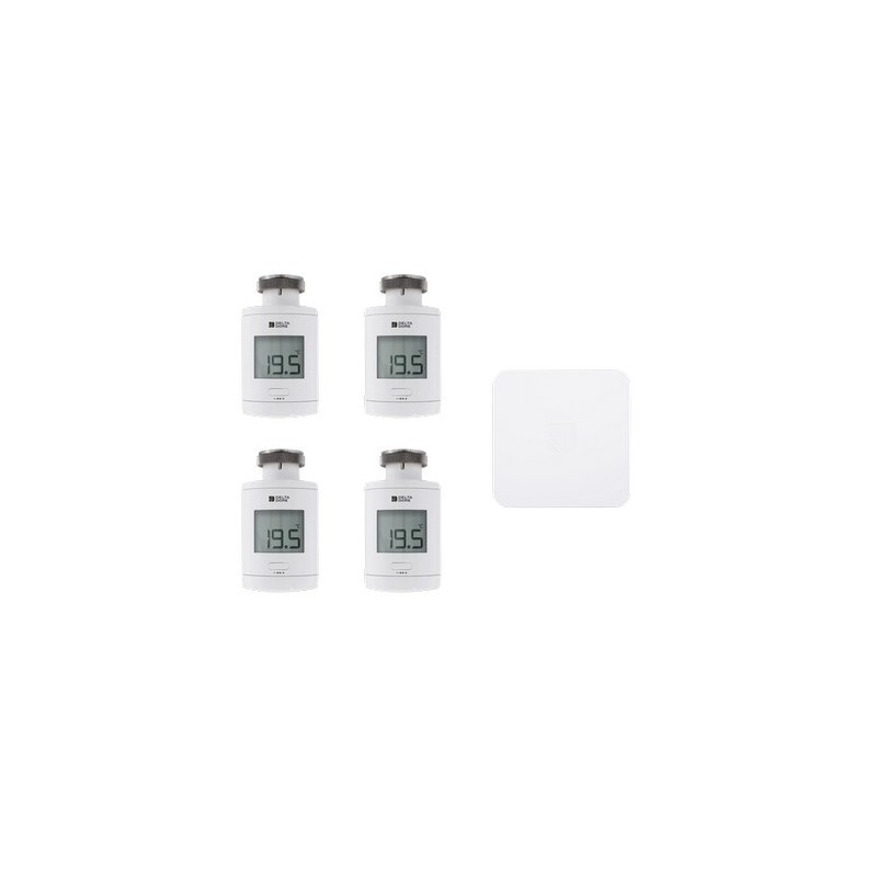 Delta Dore 6050684 - Tydom Home Starter Pack + 4 TRV 1.0 Connected Radiator Thermostats