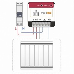 Nodon SIN-4-FP-21 - Módulo Zigbee cable piloto de radiador eléctrico