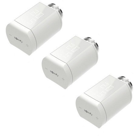 Somfy 1870508 - Confezione da 3 teste termostatiche IO
