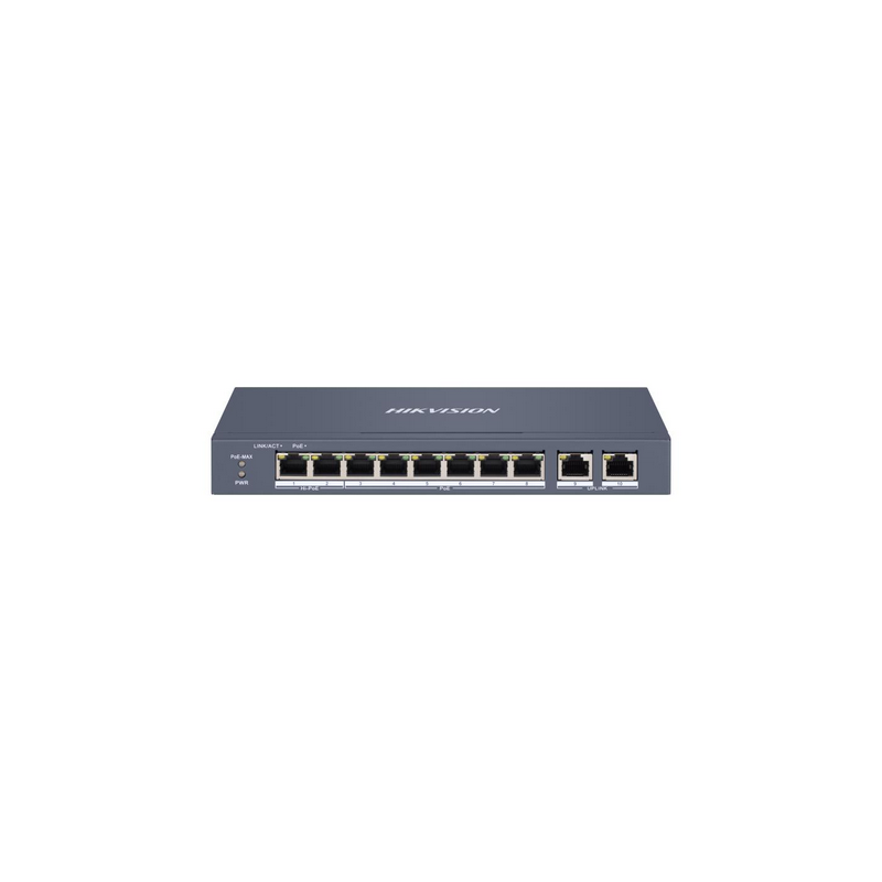 Hikvision DS-3E1310HP-EI - Switch POE a 8 porte
