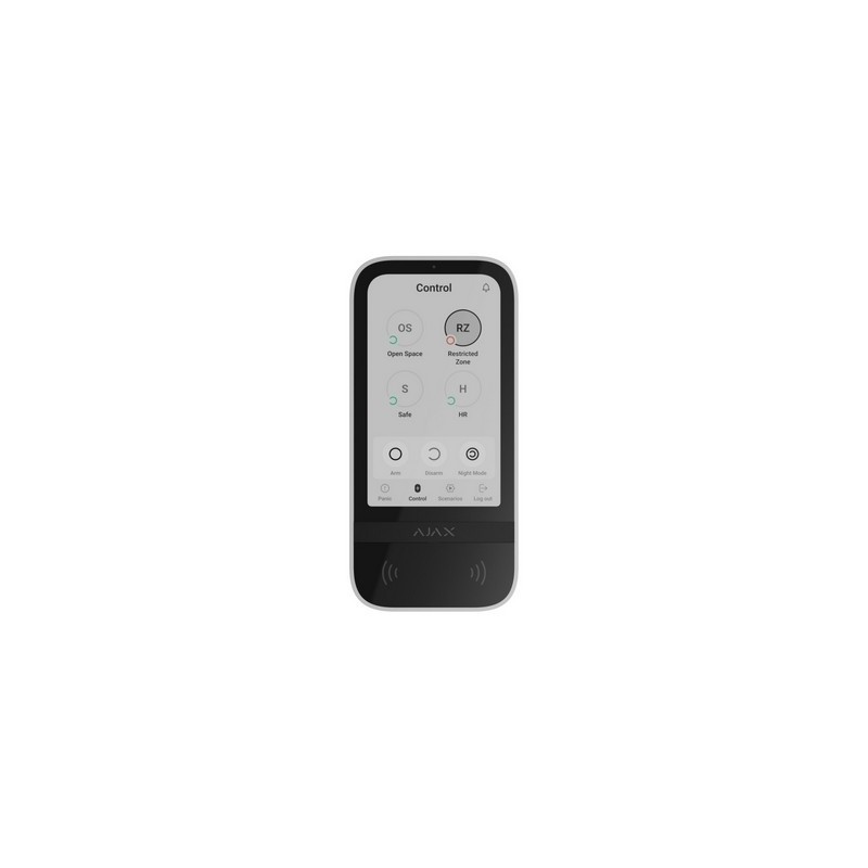 Teclado táctil Ajax - Teclado inalámbrico Pantalla táctil blanca Teclado táctil Ajax - Teclado inalámbrico Pantalla táctil blanca