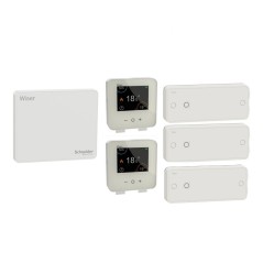 Kit Schneider Wiser CCTFR6905G2 - paquete de termostatos conectados para radiadores eléctricos