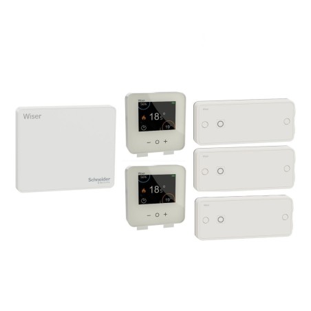 Kit Schneider Wiser CCTFR6905G2 - paquete de termostatos conectados para radiadores eléctricos