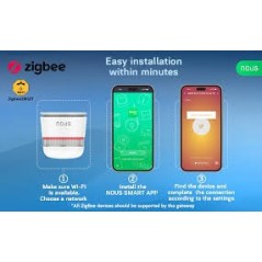US E8 - Rilevatore di fumo Zigbee 3.0