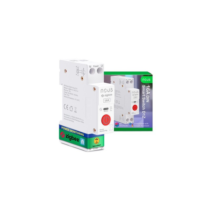 US D1Z - Módulo Zigbee Carril DIN 16A Medición del consumo de energía
