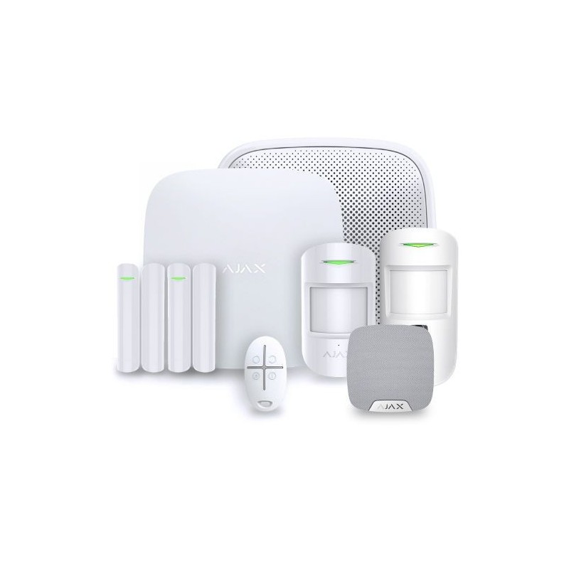 Ajax kit 2 - Central de alarma Hub 2 Plus y accesorios