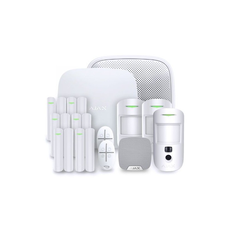 Kit Ajax 3 - Centrale di allarme Hub 2 Plus e accessori
