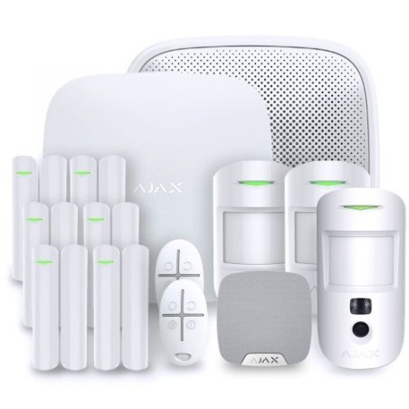 Ajax kit 3 - Hub 2 Plus central de alarma y accesorios