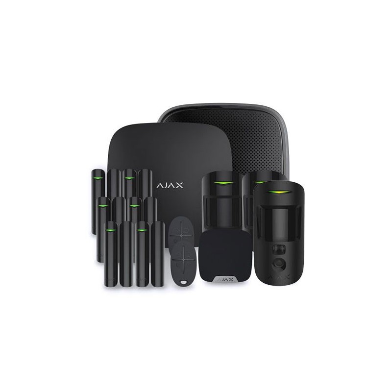 Ajax Kit 3 - Hub Allarme Hub 2 Plus e Accessori Nero Ajax Kit 3 - Hub Allarme Hub 2 Plus e Accessori Nero