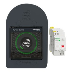 Schneider Electric MUR36016 - Kit de toma de corriente Mureva Evlink EV + protección
