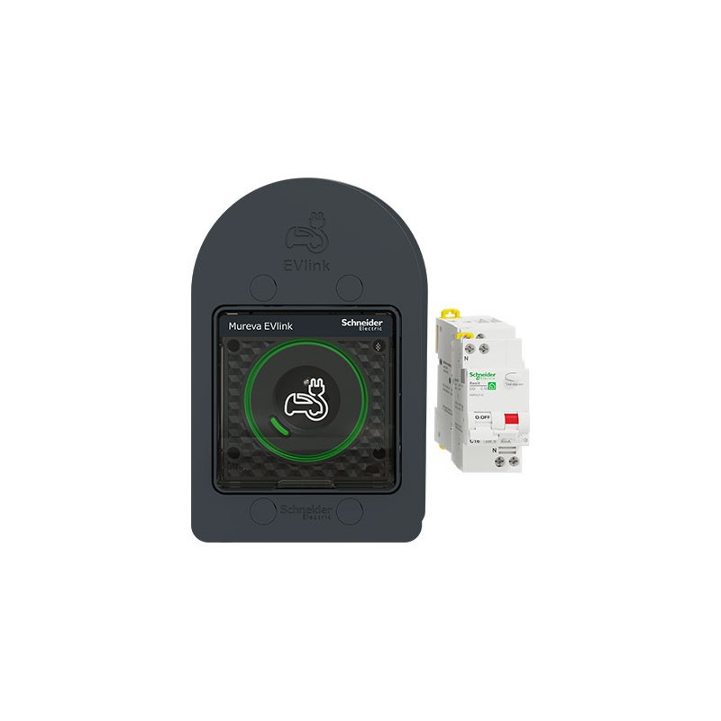 Schneider Electric MUR36016 - Mureva Evlink EV Steckdosen-Kit + Schutz