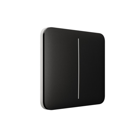Ajax SOLOBUTTON2GANG - Interrupteur 2 boutons noir pour LightSwitch
