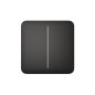 Ajax SOLOBUTTON2GANG - Interruptor negro de 2 botones para LightSwitch
