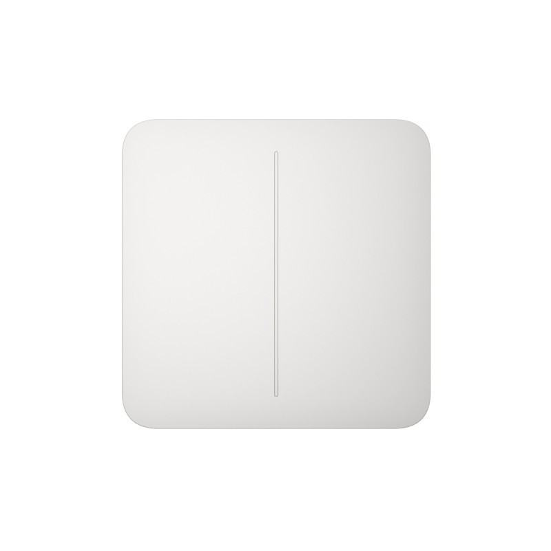 Ajax SOLOBUTTON2GANG - White 2-Button Switch for LightSwitch
