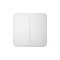 Ajax SOLOBUTTON2GANG - White 2-Button Switch for LightSwitch