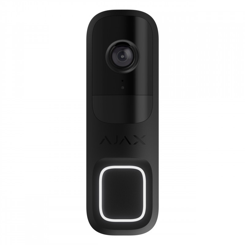 Ajax DOORBELL (8EU) - Video-Türklingel mit eingebautem AI Black PIR-Sensor