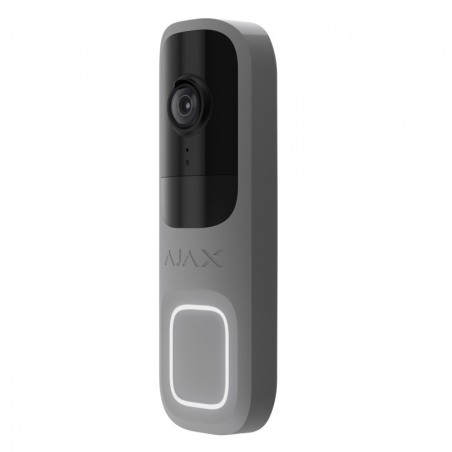 Ajax DOORBELL (8EU) - Sonnette vidéo avec IA intégrée capteur PIR grise