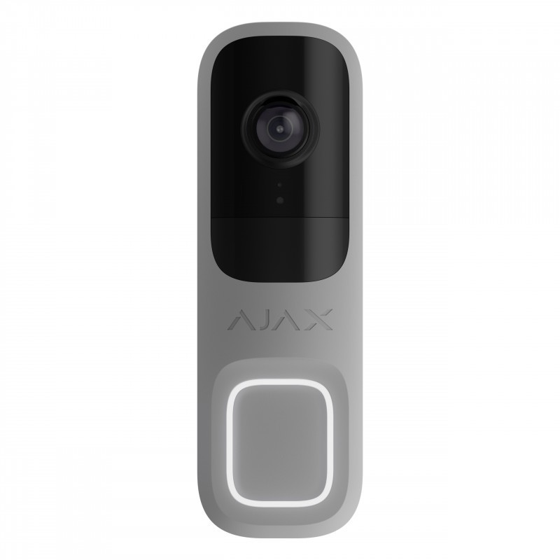 Ajax DOORBELL (8EU) - Timbre con vídeo con sensor PIR gris AI incorporado Ajax DOORBELL (8EU) - Timbre con vídeo con sensor PIR gris AI incorporado