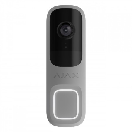 Ajax DOORBELL (8EU) - Sonnette vidéo avec IA intégrée capteur PIR grise