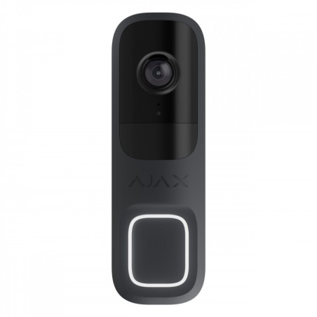 Ajax DOORBELL (8EU) - Sonnette vidéo avec IA intégrée capteur PIR graphite