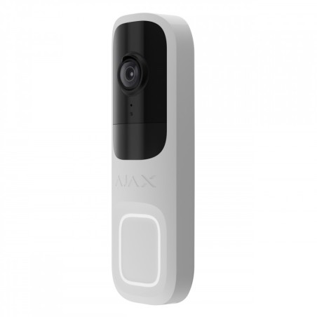 Ajax DOORBELL (8EU) - Sonnette vidéo avec IA intégrée capteur PIR blanche