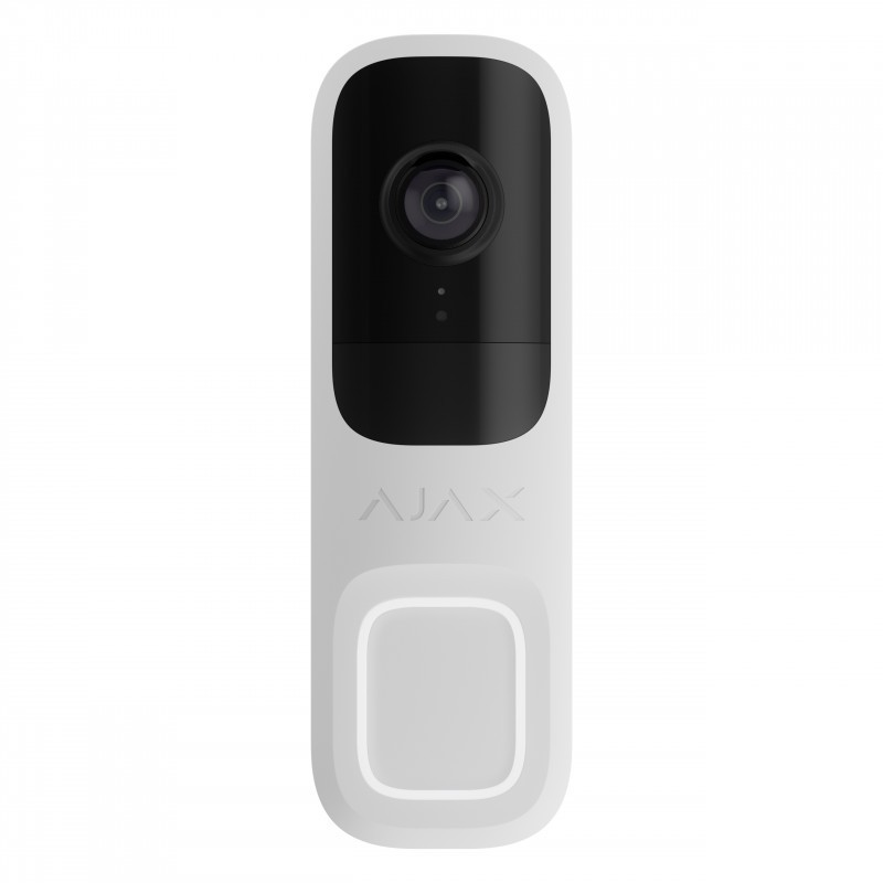 Ajax DOORBELL (8EU) - Sonnette vidéo avec IA intégrée capteur PIR blanche Ajax DOORBELL (8EU) - Sonnette vidéo avec IA intégrée capteur PIR blanche