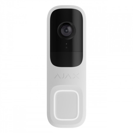 Ajax DOORBELL (8EU) - Sonnette vidéo avec IA intégrée capteur PIR blanche