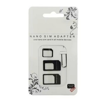 Adaptateur carte Nano Sim 3 en 1 vers carte Micro Sim convertisseur accessoires de téléphone portable