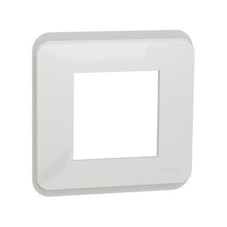 SCHNEIDER ELECTRIC NU400218 Unica Pro - Piastra di rivestimento bianca a 1 montante