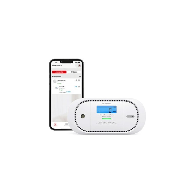 X-Sense XC01-M - Rilevatore autonomo di monossido di carbonio Link+ Pro Smart